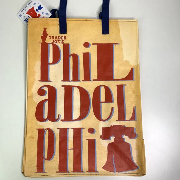 Lot 3 Trader Joe’s Philadelphia Pennsylvania Philly PA Tote Bag Reusable Shopper - Picture 1 of 5